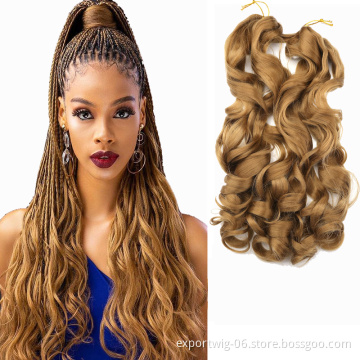 French Curls Loose Wave Crochet Braids Wave Curly Braiding Hair African Spiral Curls Wave braiding Synthetic Extension Synthetic